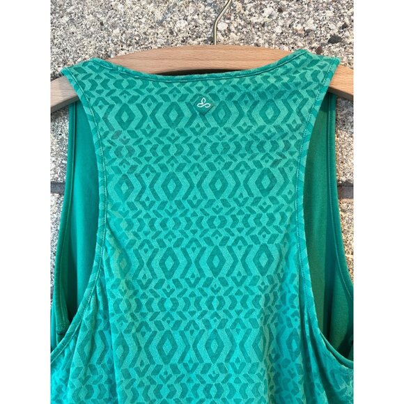 PrAna Womens Green Tank Top S Aztec Pattern Sleeveless - Picture 6 of 6